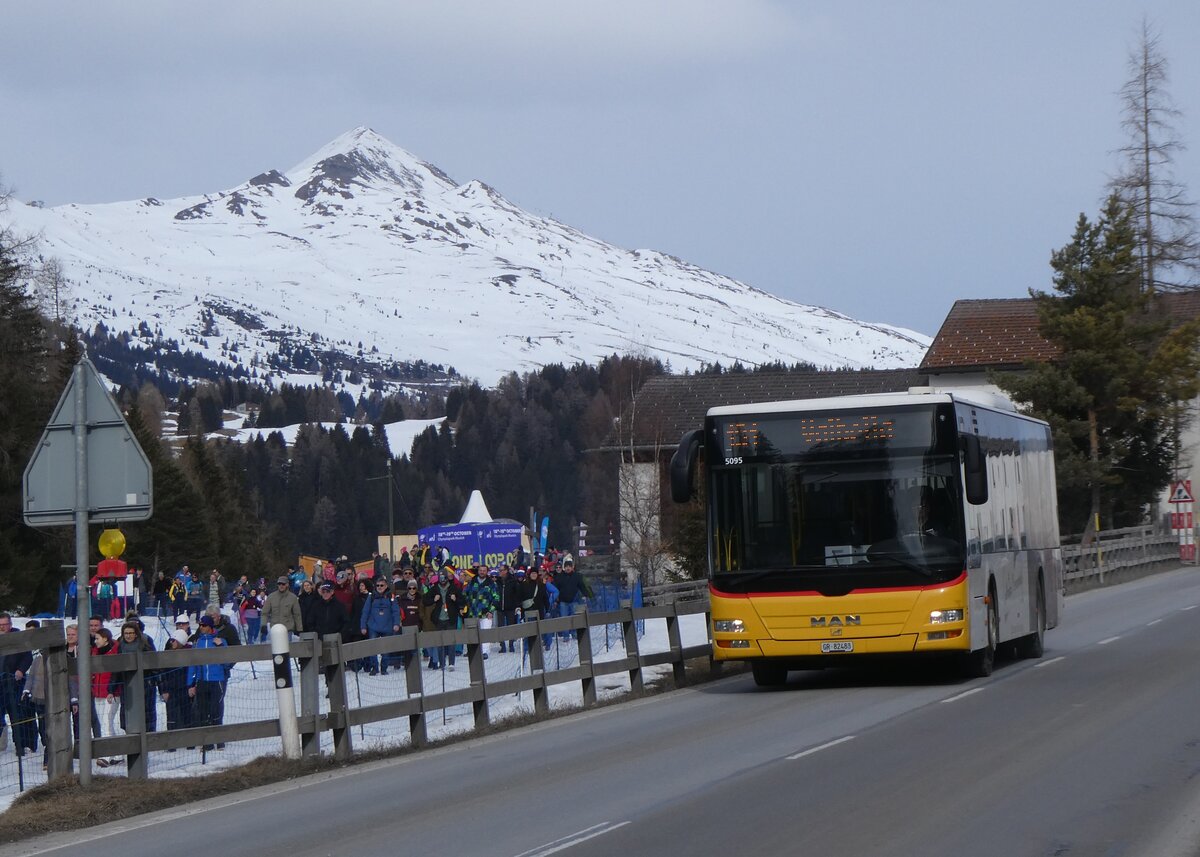 (272'361) - Bossi&Hemmi, Tiefencasten - GR 82'488/PID 5095 - MAN am 22. Februar 2025 in Lantsch/Lenz, Biathlon-WM