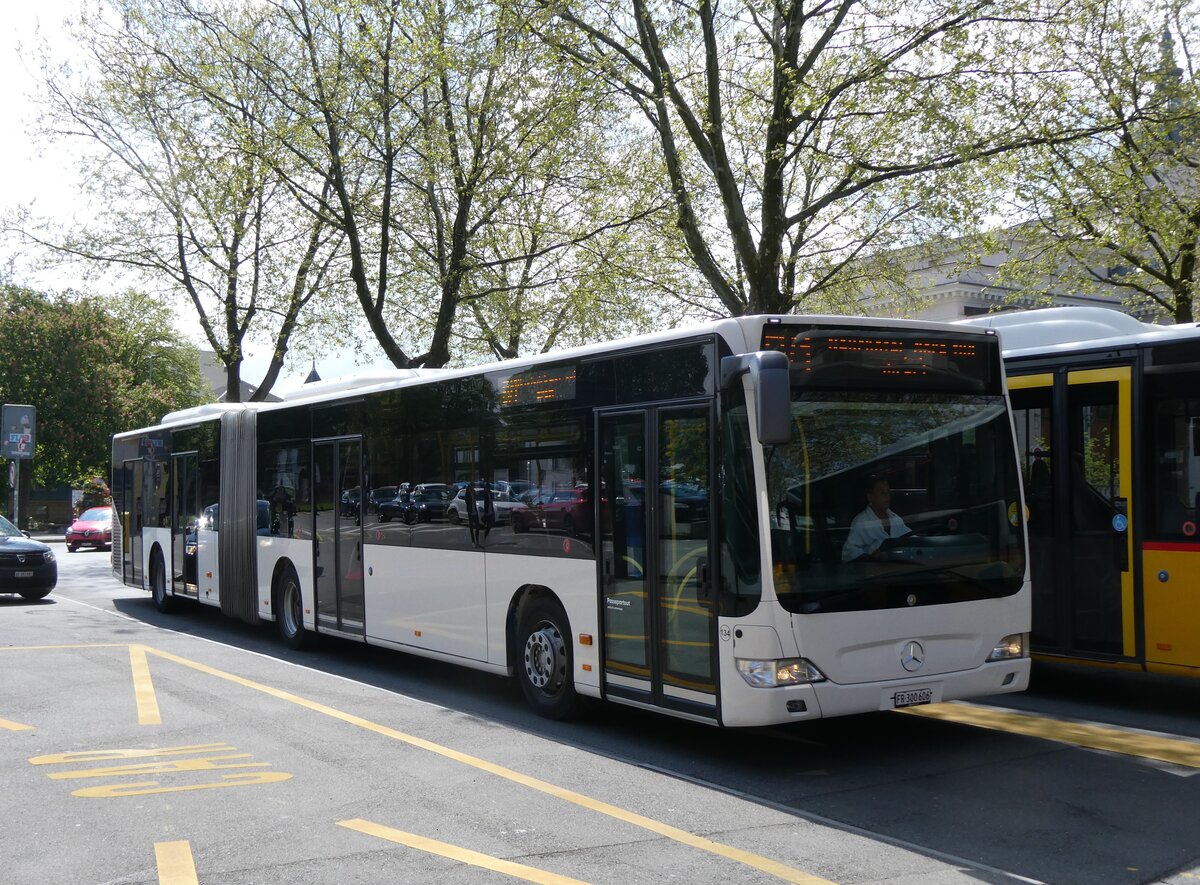 (274'212) - Wieland, Murten - Nr. 134/FR 300'606 - Mercedes (ex Interbus, Yverdon Nr. 222; ex VBL Luzern Nr. 161) am 26. April 2025 beim Bahnhof Yverdon