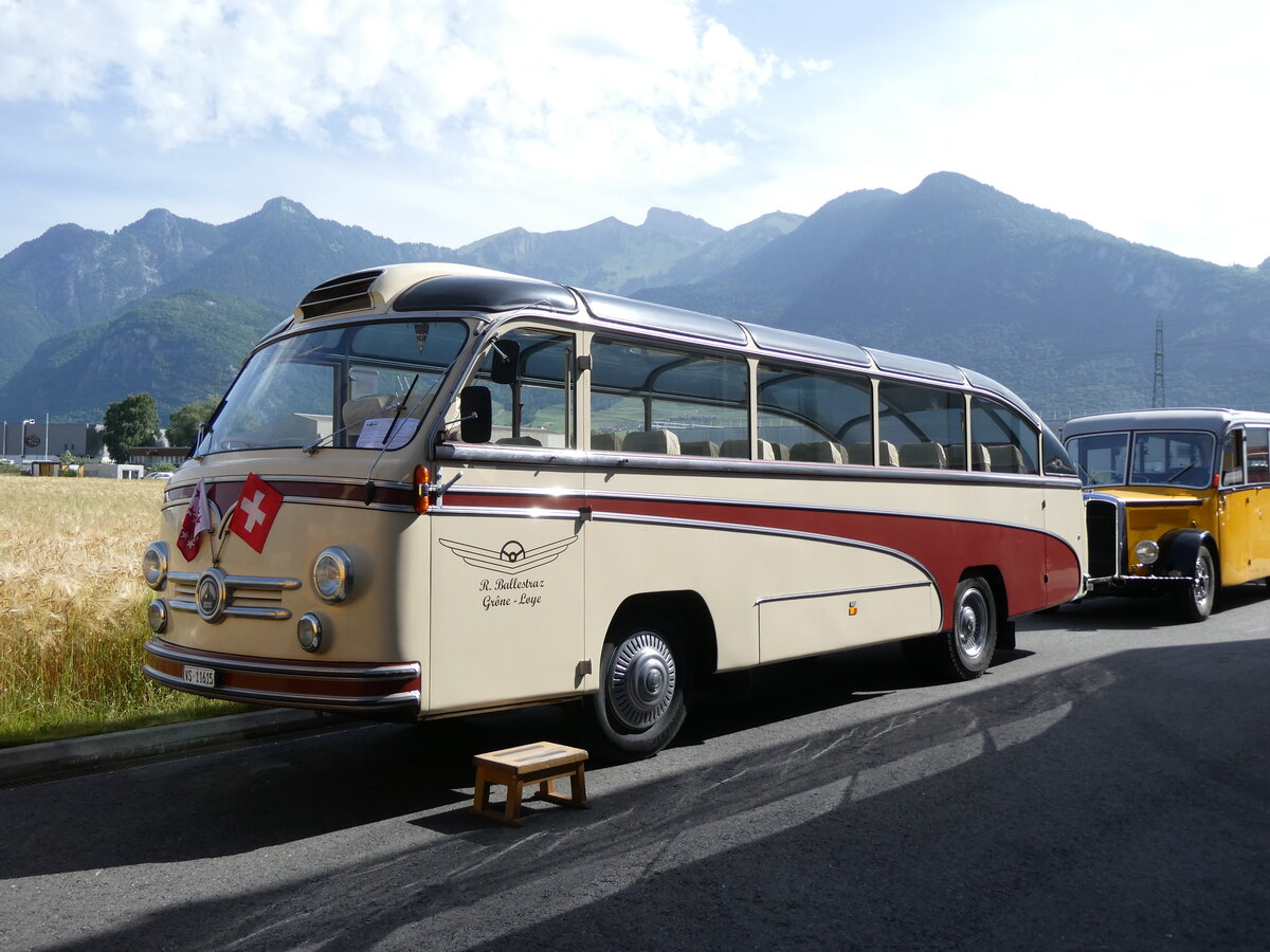 (276'616) - Ballestraz, Grne - VS 11'615 - Saurer/Saurer (ex Girardet, Yverdon) am 14. Juni 2025 in Aigle, Kolly SA