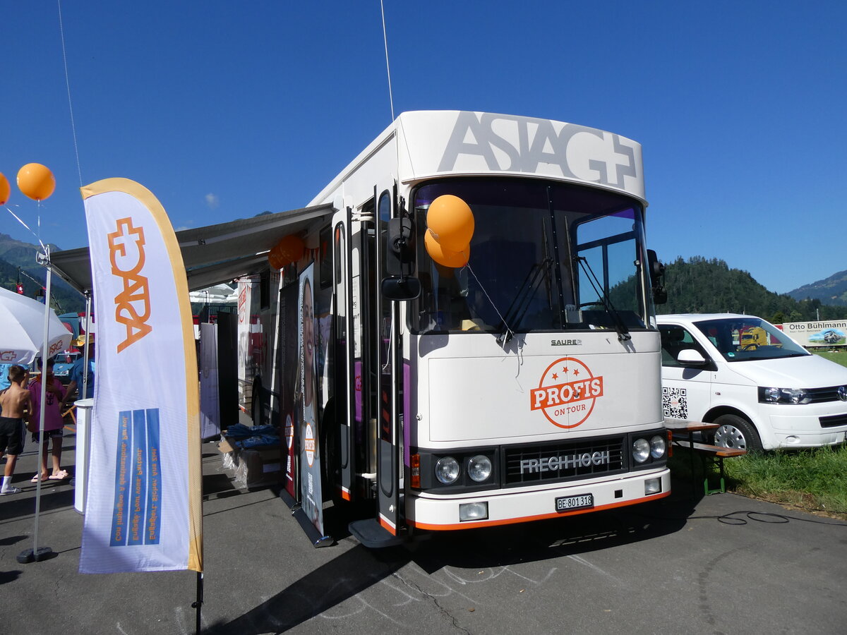 (277'284) - ASTAG, Bern - BE 801'318 - Saurer/FHS am 28. Juni 2025 in Interlaken, Flugplatz