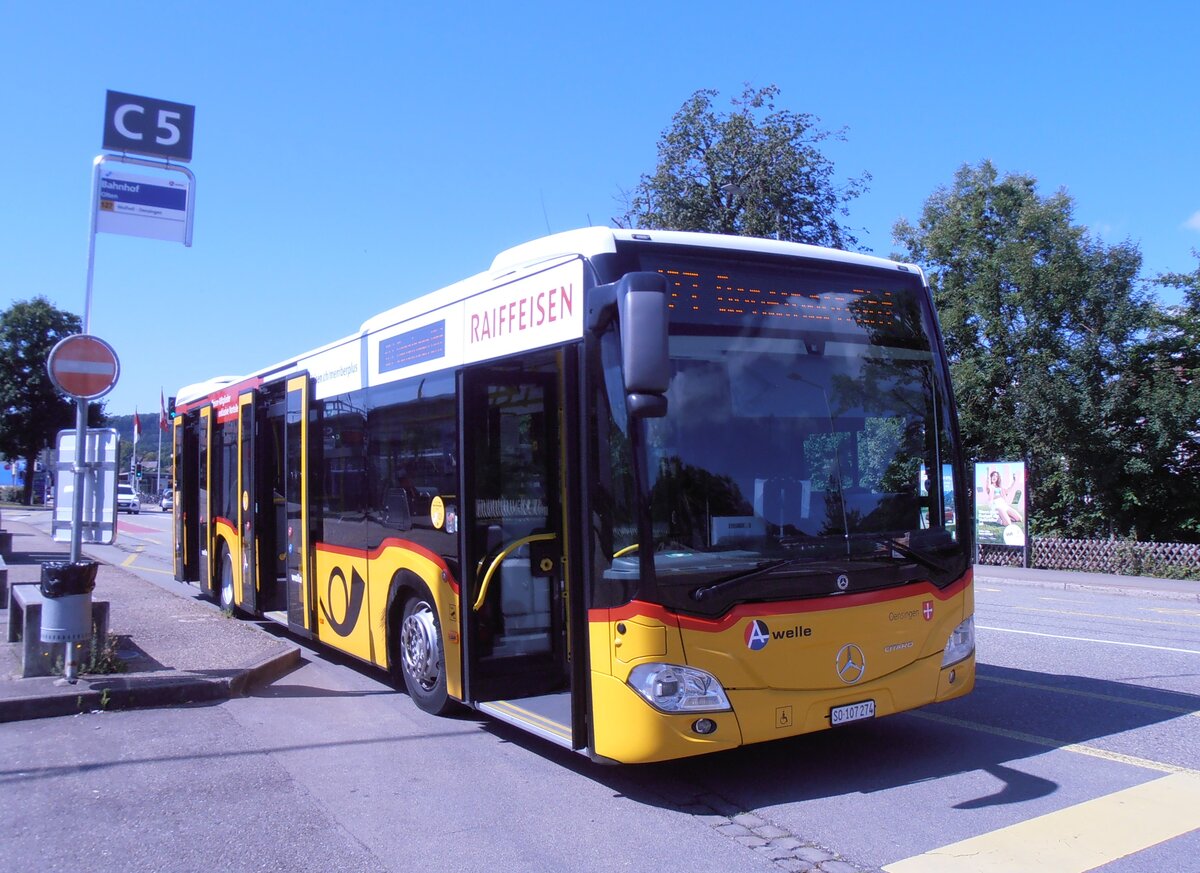 (277'740) - Wyss, Boningen - SO 107'274/PID 11'702 - Mercedes am 10. Juli 2025 beim Bahnhof Olten