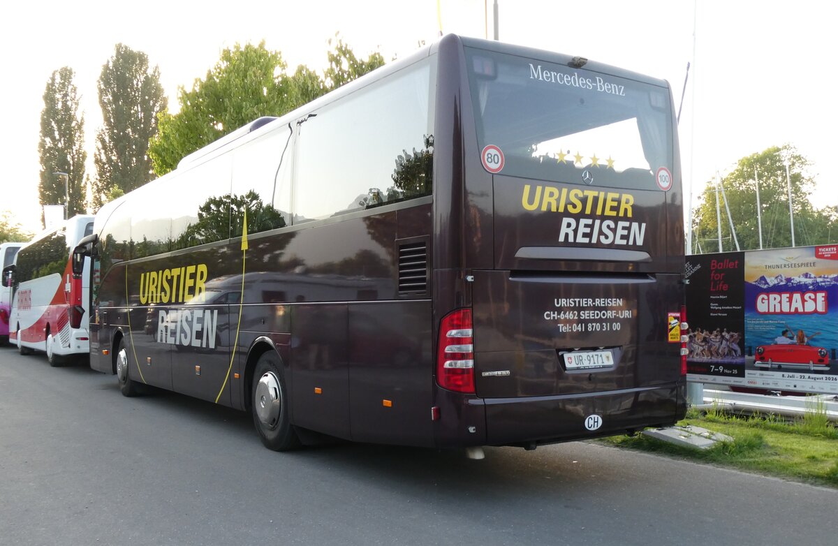 (278'789) - Uristier-Reisen, Seedorf - UR 9171 - Mercedes am 9. August 2025 in Thun, Strandbad