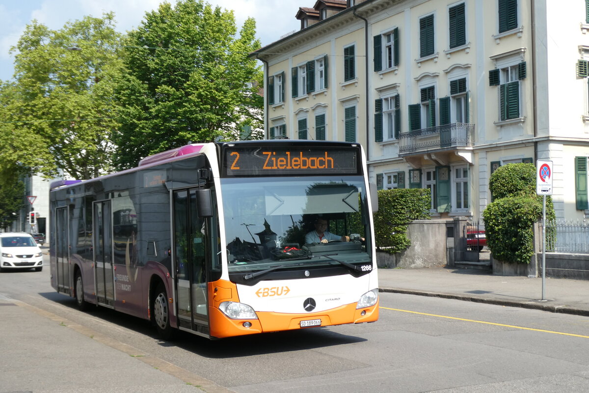 (278'937) - BSU Solothurn - Nr. 1266/SO 189'066 - Mercedes (ex Nr. 66) am 16. August 2025 in Solothurn, Amthausplatz