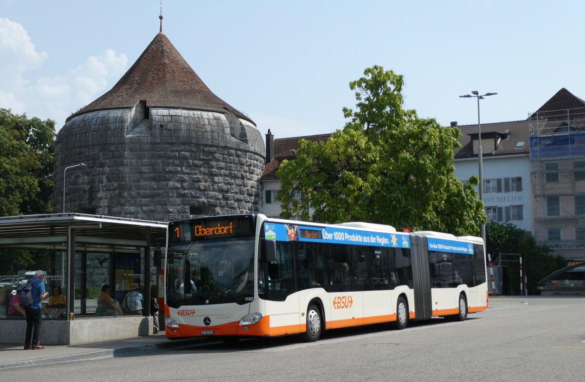 (278'957) - BSU Solothurn - Nr. 1153/SO 155'953 - Mercedes (ex Nr. 53) am 16. August 2025 in Solothurn, Amthausplatz