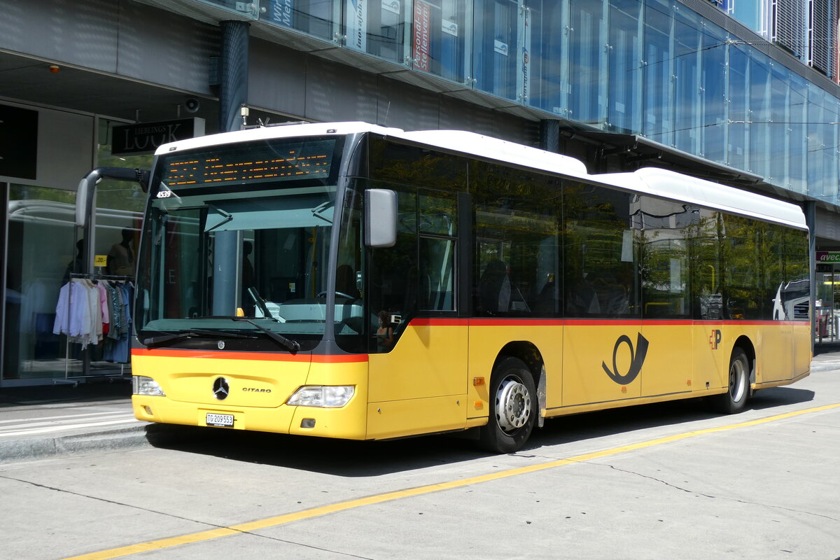 (279'550) - Rattin, Schlatt - TG 209'553/PID 4539 - Mercedes (ex Harz, D-Saarbrcken; ex PostAuto Bern; ex AVG Meiringen Nr. 71) am 29. August 2025 beim Bahnhof Frauenfeld