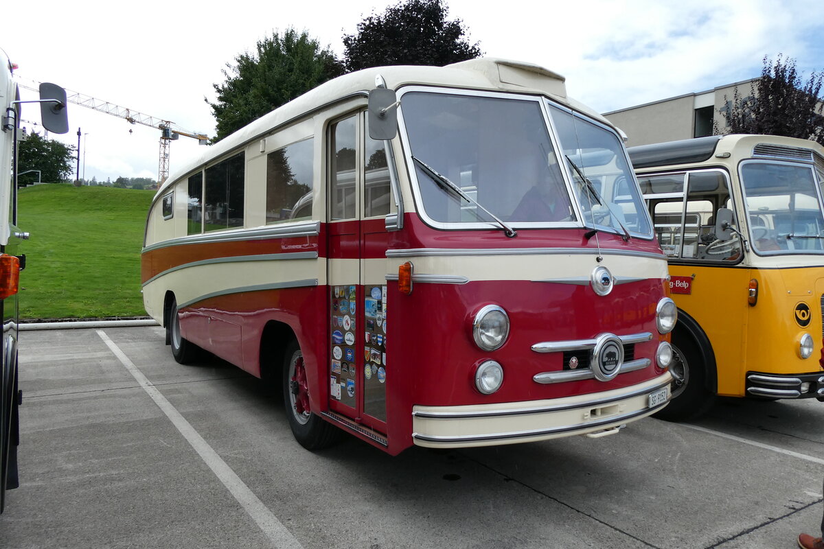 (279'657) - Sutter, Gossau - SG 9152 - Berna/R&J (ex Guggenbhl, Brissago; ex VB Biel Nr. 110; ex VB Biel Nr. 10) am 30. August 2025 in Oberkirch, CAMPUS Sursee