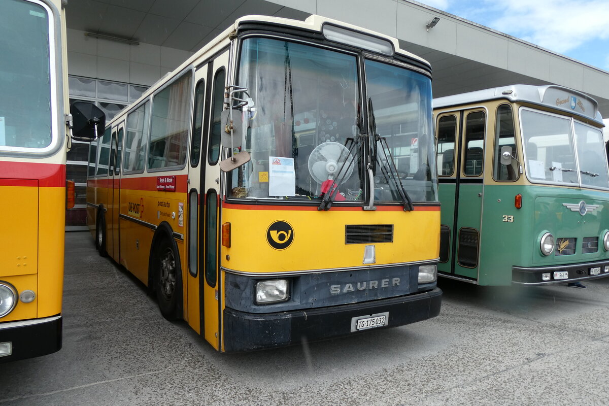 (279'678) - Schr, Ettenhausen - TG 175'032 - Saurer/R&J (ex Zimmermann, Kerns; ex Amstein, Willisau) am 30. August 2025 in Oberkirch, CAMPUS Sursee