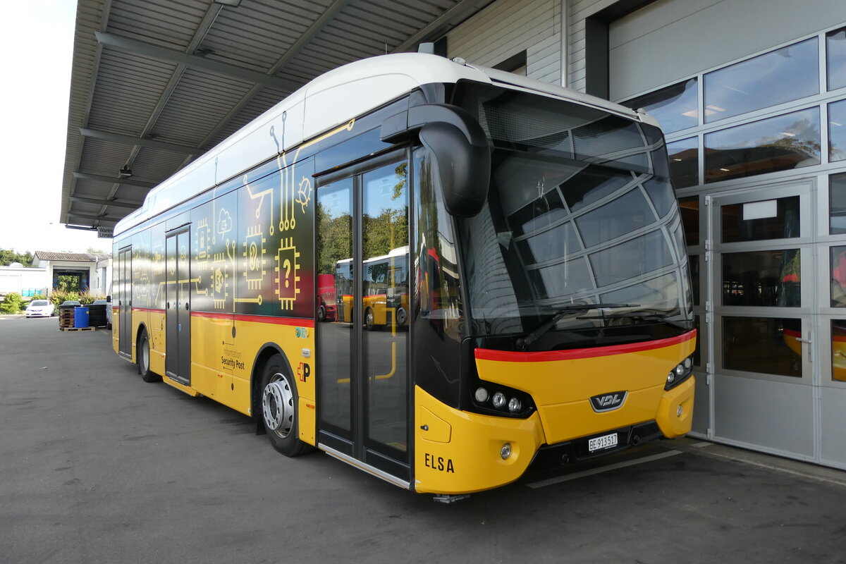 (280'027) - PostAuto Bern - BE 913'517/PID 10'662 - eVDL (ex PostAuto Zenrtralschweiz Nr. 514; ex PotAuto Zentralschweiz Nr. 14) am 6. September 2025 in Kerzers, Interbus