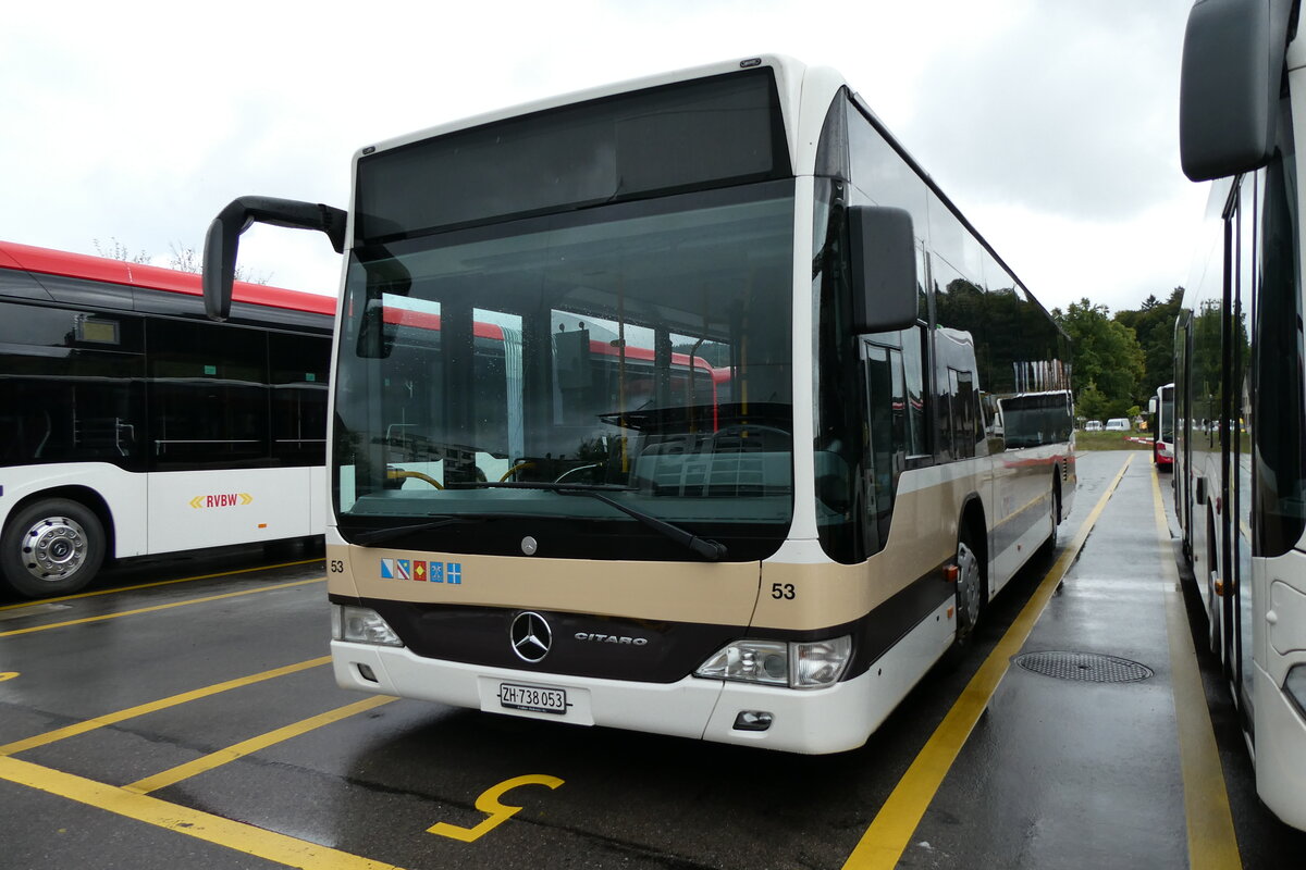 (280'760) - AZZK Zollikon - Nr. 53/ZH 738'053 - Mercedes am 27. September 2025 in Winterthur, Daimler Buses (280'760) - AZZK Zollikon - Nr. 53/ZH 738'053 - Mercedes am 27. September 2025 in Winterthur, Daimler Buses