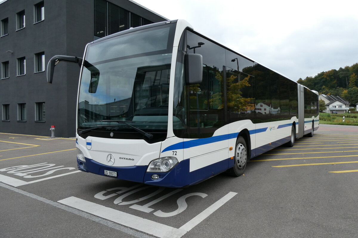 (281'181) - ZVB Zug - Nr. 72/ZH 88'072 - Mercedes am 10. Oktober 2025 in Winterthur, Daimler Buses