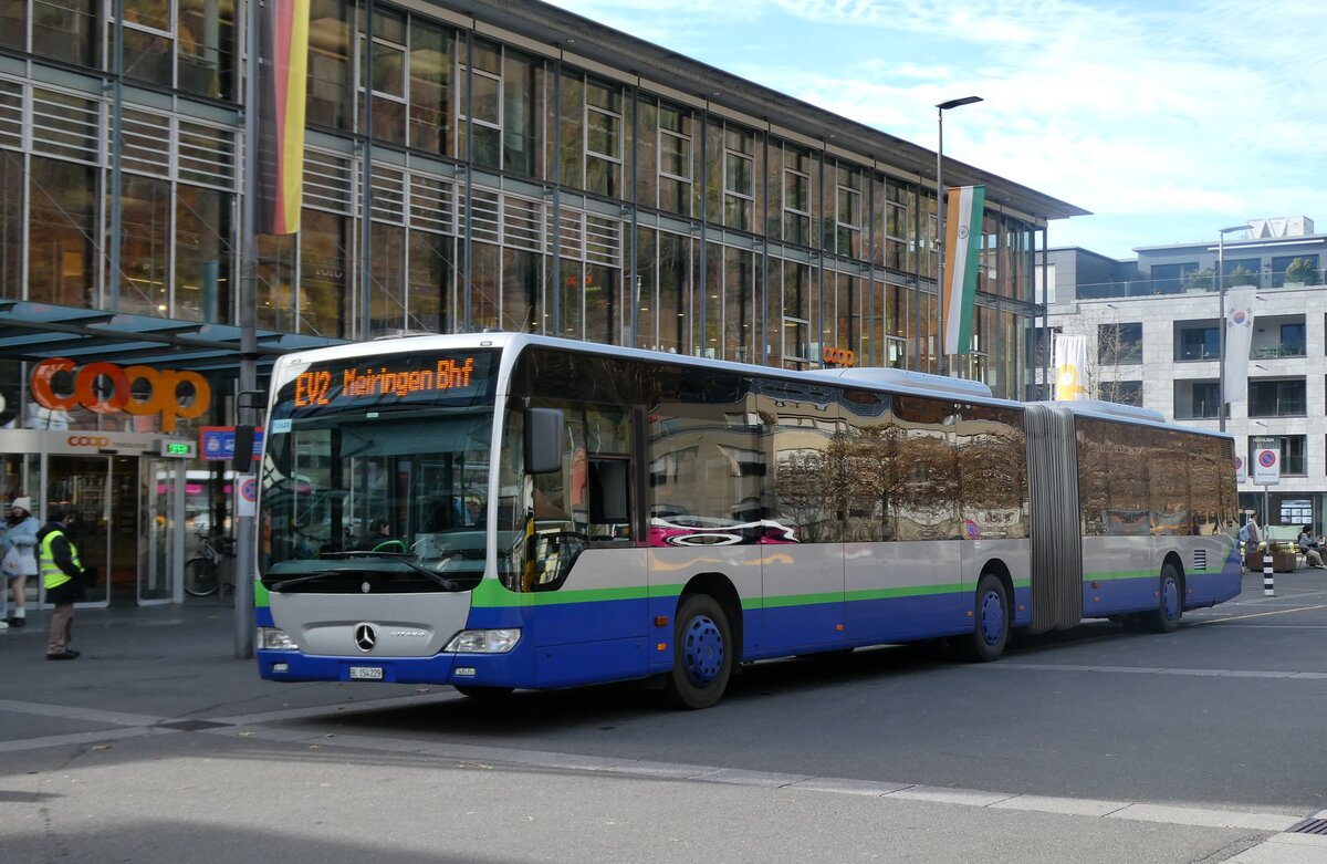 (282'099) - PostAuto Nordschweiz - BL 154'229/PID 12'420 - Mercedes (ex TPL Lugano Nr. 404) am 7. November 2025 beim Bahnhof Interlaken Ost