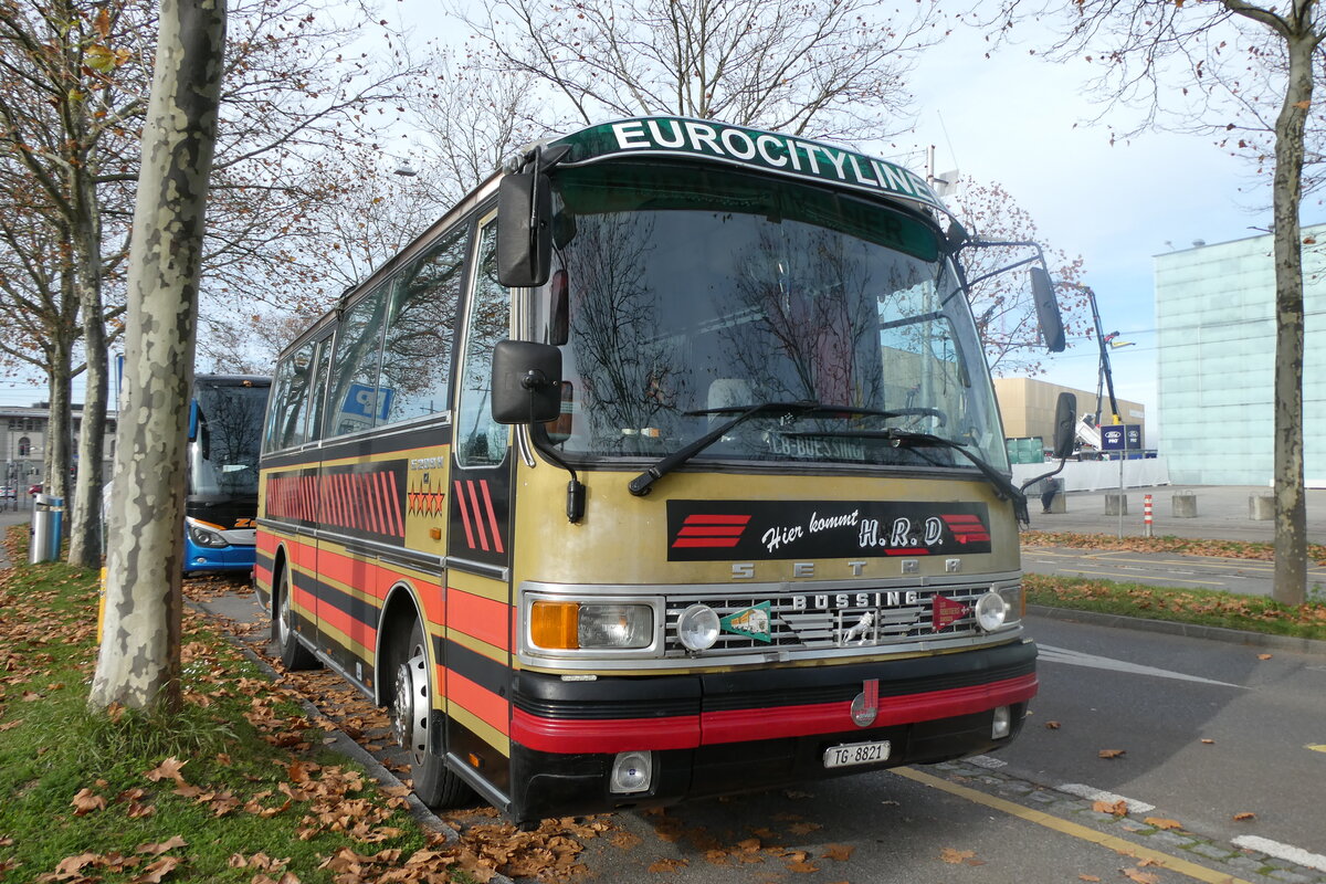 (282'128) - Dasen, Bischofszell - TG 8821 - Setra am 7. November 2025 in Bern, Guisanplatz