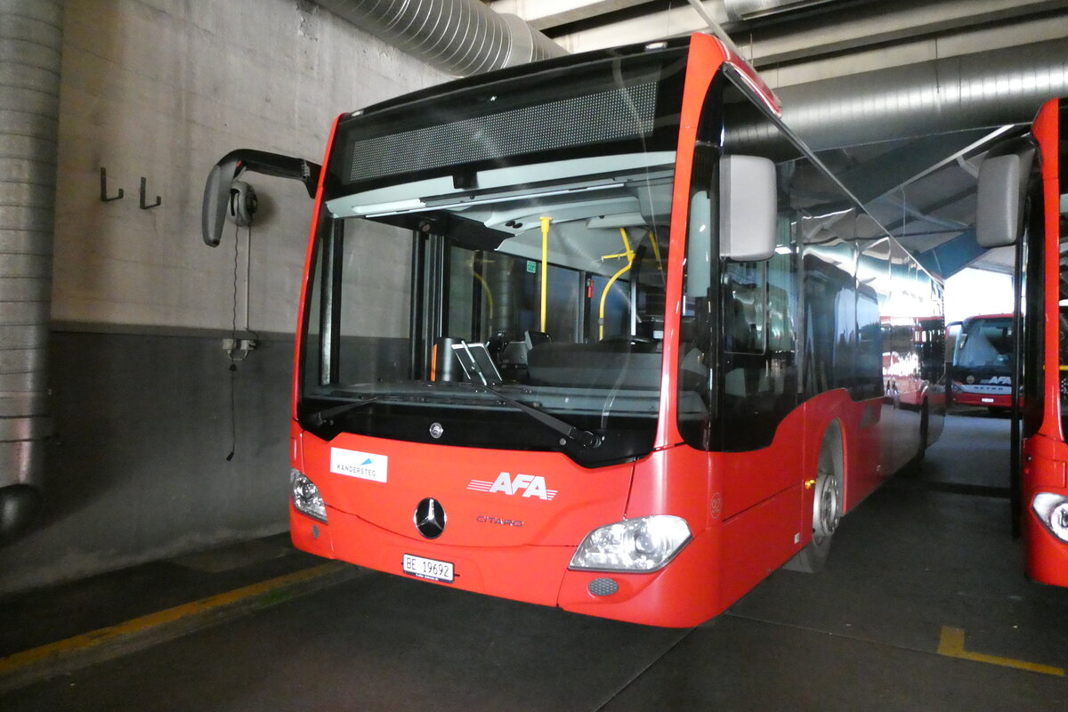 (282'484) - AFA Adelboden - Nr. 92/BE 19'692 - Mercedes am 18. November 2025 in Adelboden, Busstation