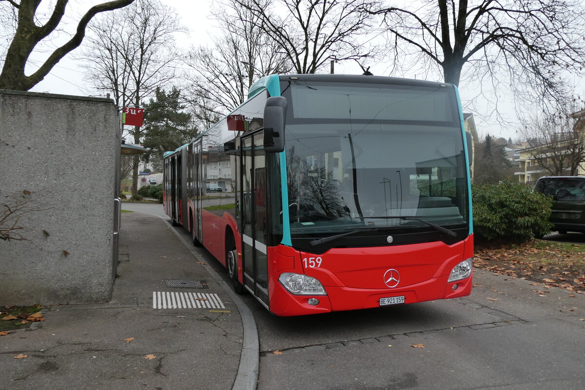 (282'715) - VB Biel - Nr. 159/BE 921'159 - Mercedes (ex TI Thun Nr. 166) am 4. Dezember 2025 in Biel, L�hre