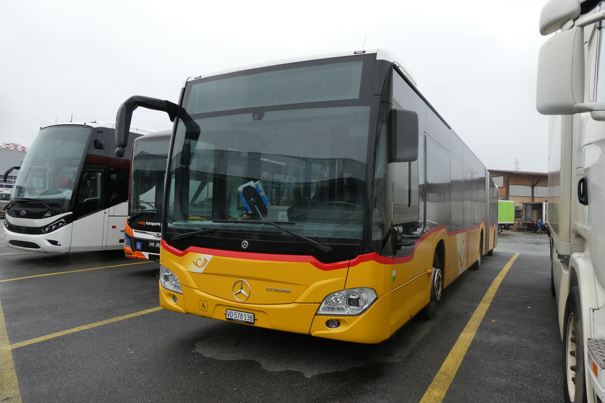 (282'844) - CarPostal Ouest - VD 578'138/PID 11'775 - Mercedes am 6. Dezember 2025 in Kerzers, Interbus