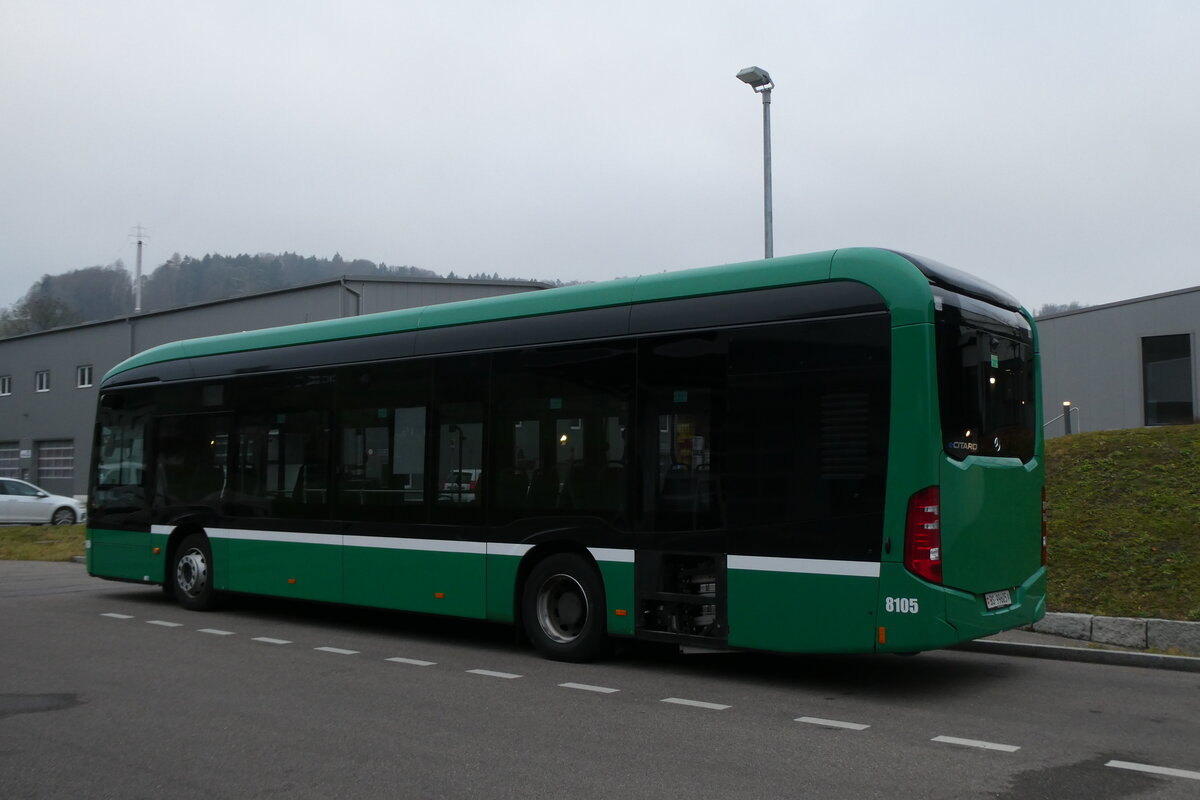 (283'069) - BVB Basel - Nr. 8105/BS 99'605 - eMercedes am 12. Dezember 2025 in Winterthur, Daimler Buses