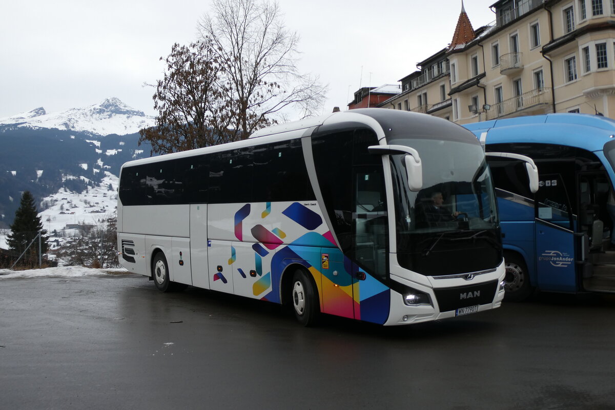 (283'670) - Aus Polen: ??? - WN 7790T - MAN am 2. Januar 2026 beim Bahnhof Grindelwald