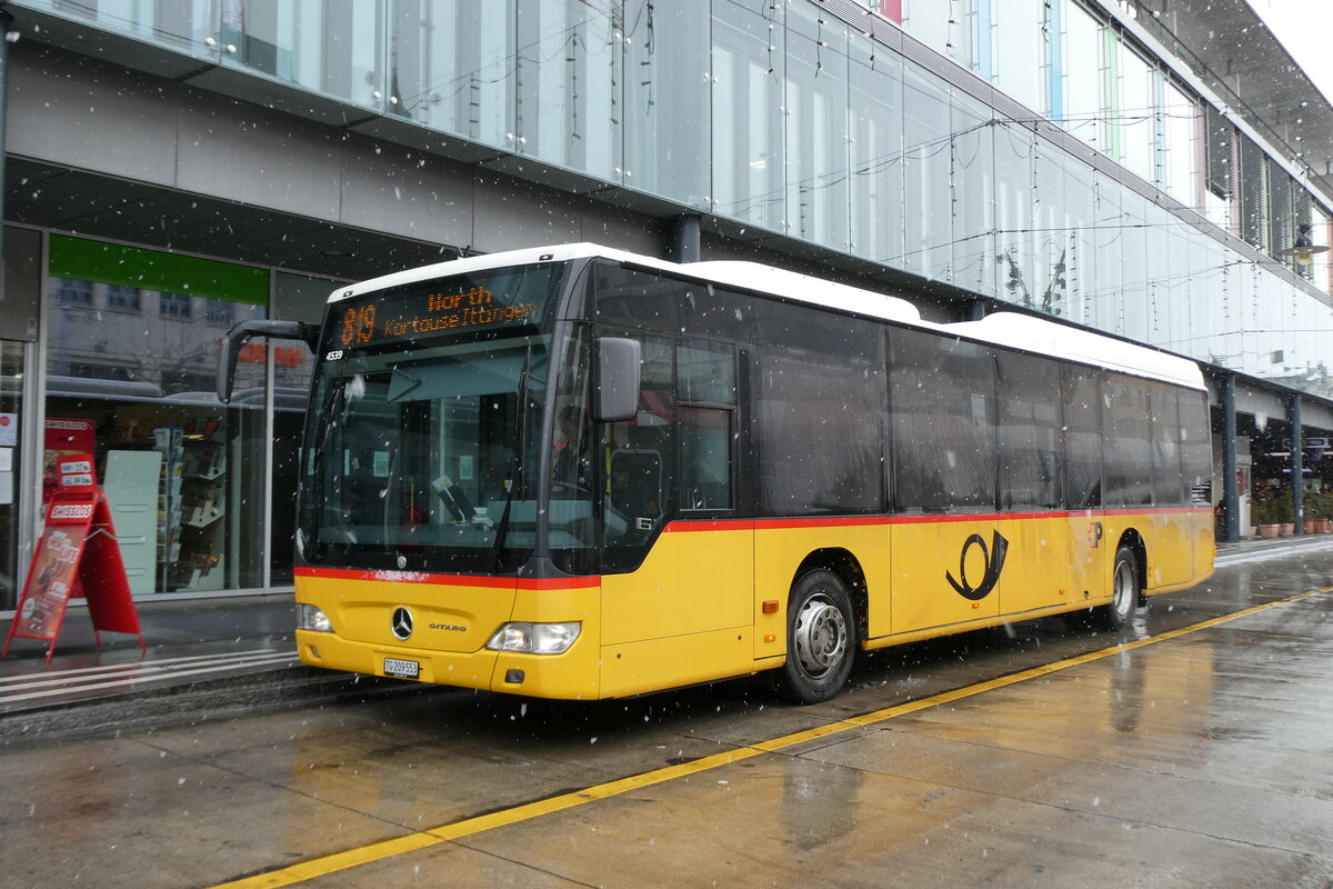 (283'744) - Rattin, Schlatt - TG 209'553/PID 4539 - Mercedes (ex Harz, D-Saarbr�cken; ex PostAuto Bern; ex AVG Meiringen Nr. 72) am 8. Januar 2026 beim Bahnhof Frauenfeld