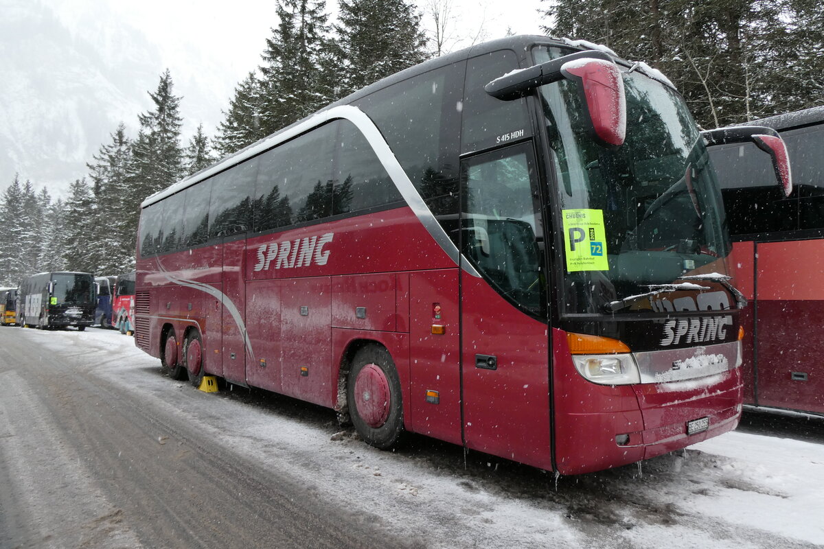 (283'898) - Spring, Schwenden - BE 250'255 - Setra am 10. Januar 2026 in Adelboden, Unter dem Birg