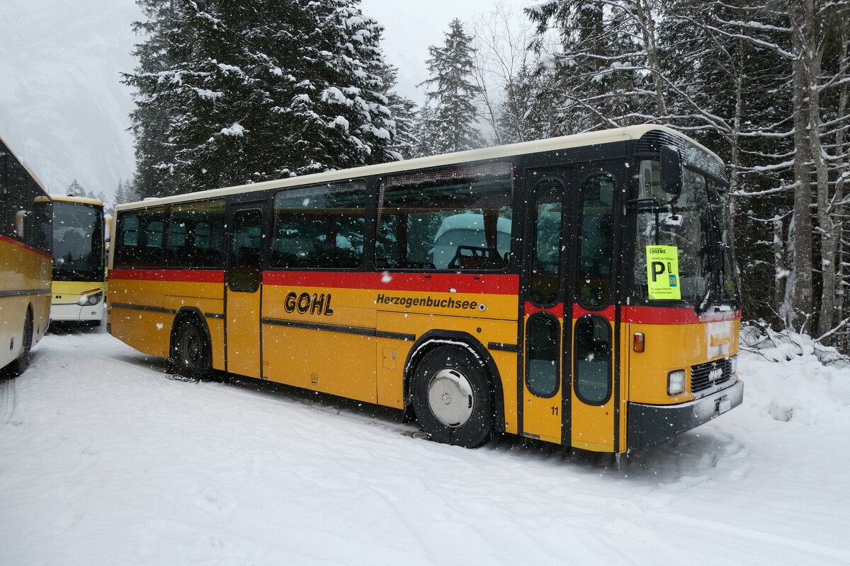 (283'904) - Gohl, Herzogenbuchsee - Nr. 11/BE 54'324 - NAW/Hess (ex Flury, Balm PID 1653; ex Steiner, Altb�ron Nr. 11) am 10. Januar 2026 in Adelboden, Unter dem Birg
