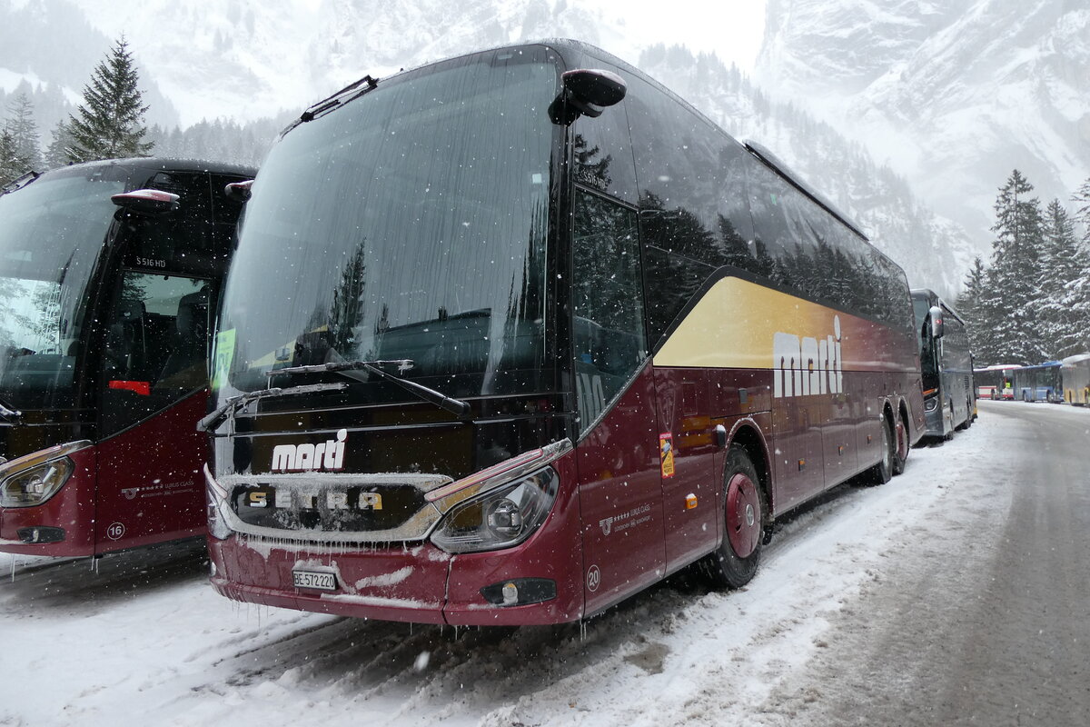 (283'926) - Marti, Kallnach - Nr. 20/BE 572'220 - Setra am 10. Januar 2026 in Adelboden, Unter dem Birg