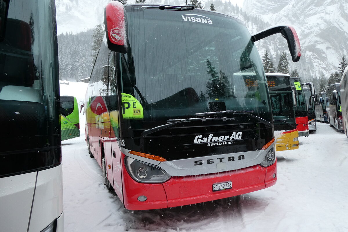 (283'931) - Gafner, Gwatt - Nr. 112/BE 269'728 - Setra am 10. Januar 2026 in Adelboden, Unter dem Birg