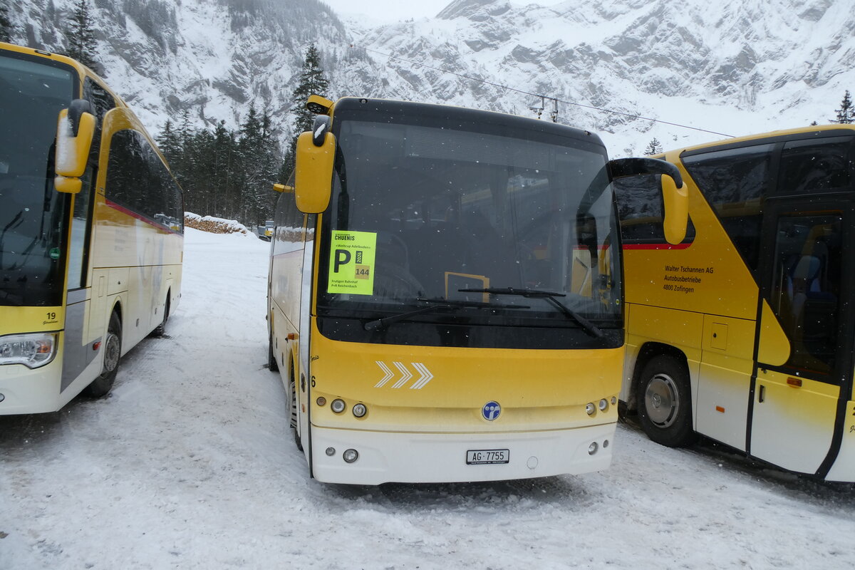 (283'974) - Tschannen, Zofingen - Nr. 16/AG 7755 - Temsa am 10. Januar 2026 in Adelboden, Unter dem Birg