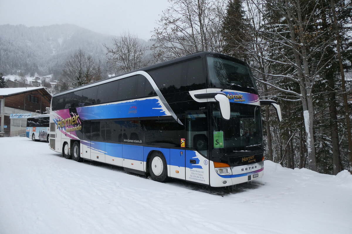 (284'002) - Horner, Tafers - Nr. 5/FR 300'505 - Setra am 10. Januar 2026 in Adelboden, ASB