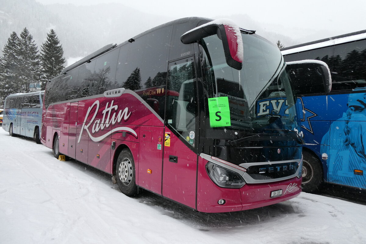 (284'073) - Rattin, Neuhausen - Nr. 5/SH 205 - Setra am 10. Januar 2026 in Adelboden, ASB