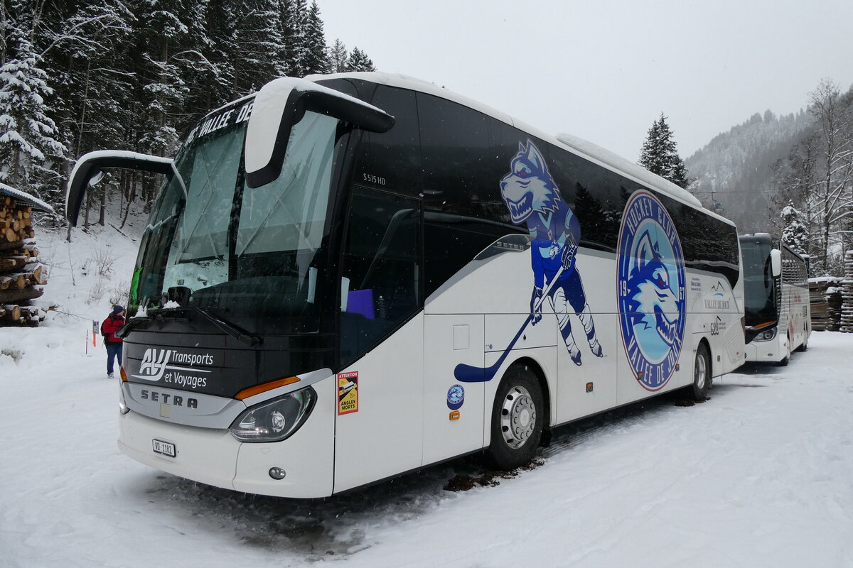 (284'083) - AVJ Les Bioux - VD 1182 - Setra am 10. Januar 2026 in Adelboden, ASB