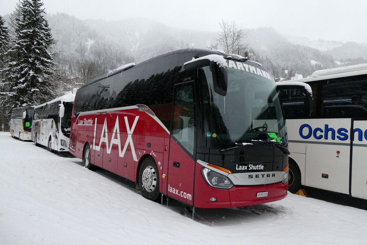 (284'098) - Gartmann, Vals - GR 855'558 - Setra am 10. Januar 2026 in Adelboden, ASB