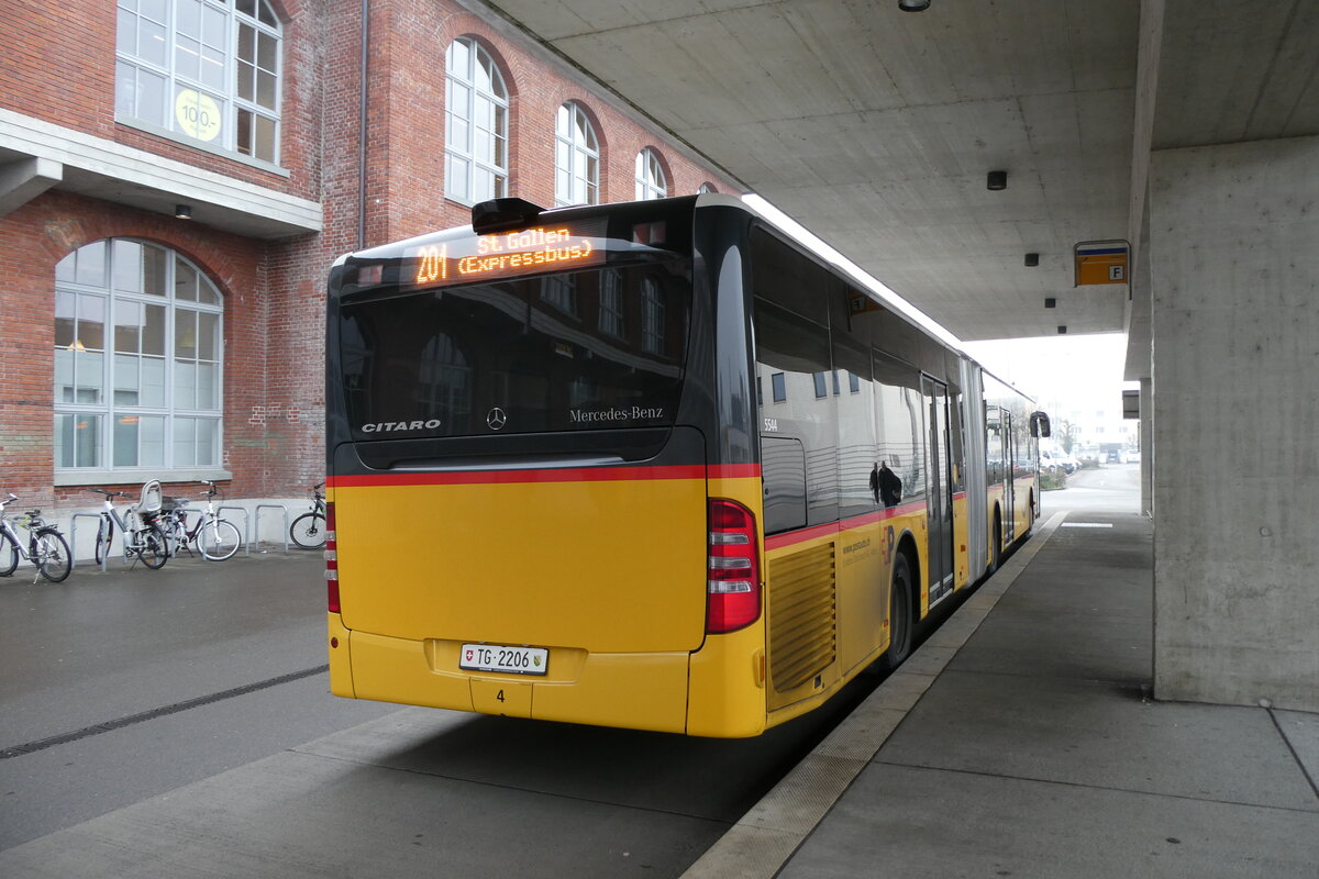 (284'221) - Eurobus, Arbon - Nr. 4/TG 2206/PID 5544 - Mercedes am 16. Januar 2026 in Arbon, Bushof