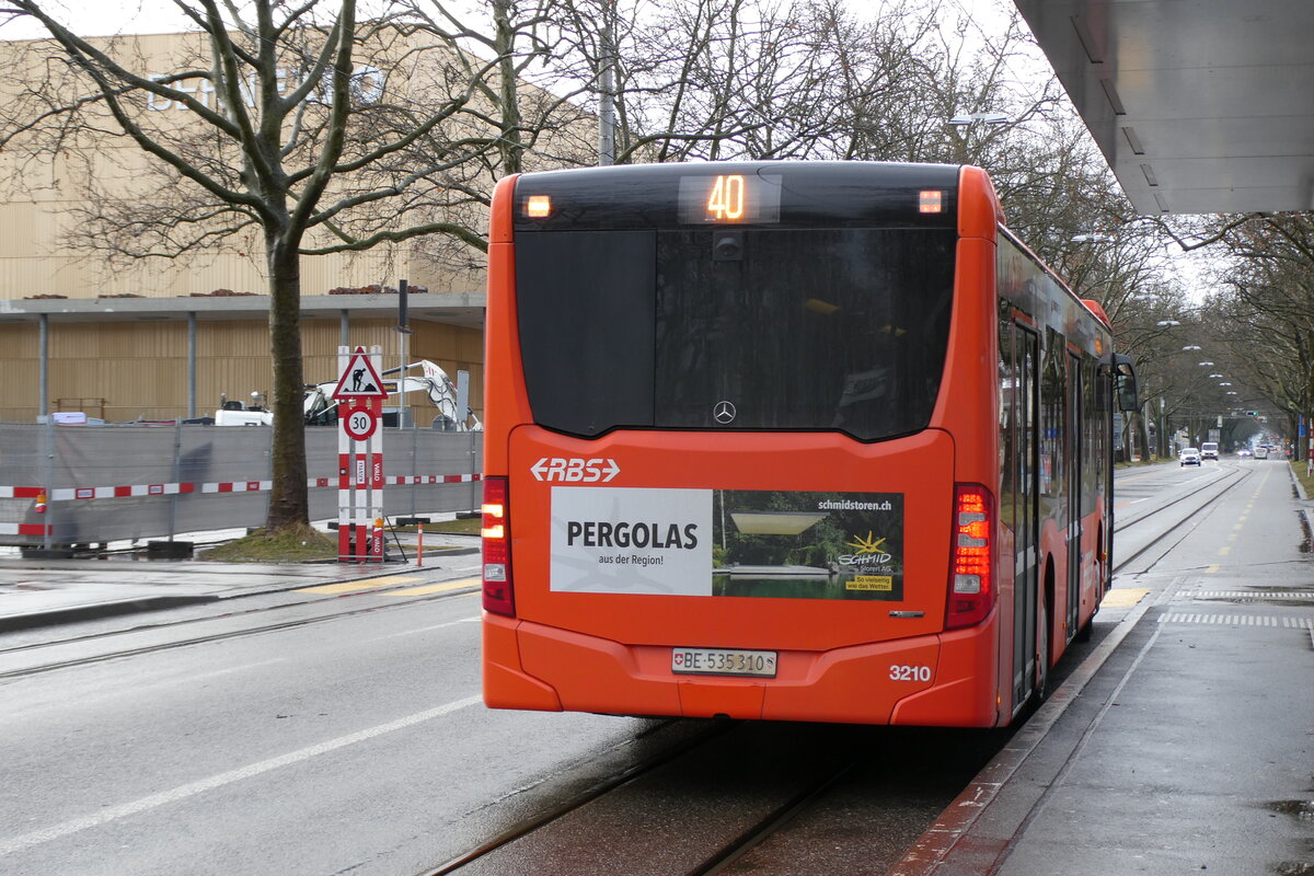 (284'425) - RBS Worblaufenb - Nr. 3210/BE 535'310 - Mercedes (ex Nr. 10) am 29. Januar 2026 in Bern, Wankdorf Center