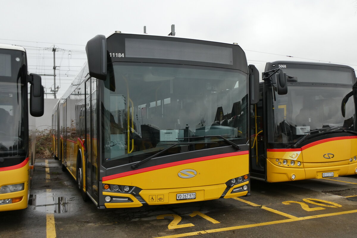 (284'479) - CarPostal Ouest - VD 267'970/PID 11'184 - Solaris am 31. Januar 2026 in Yverdon, Garage