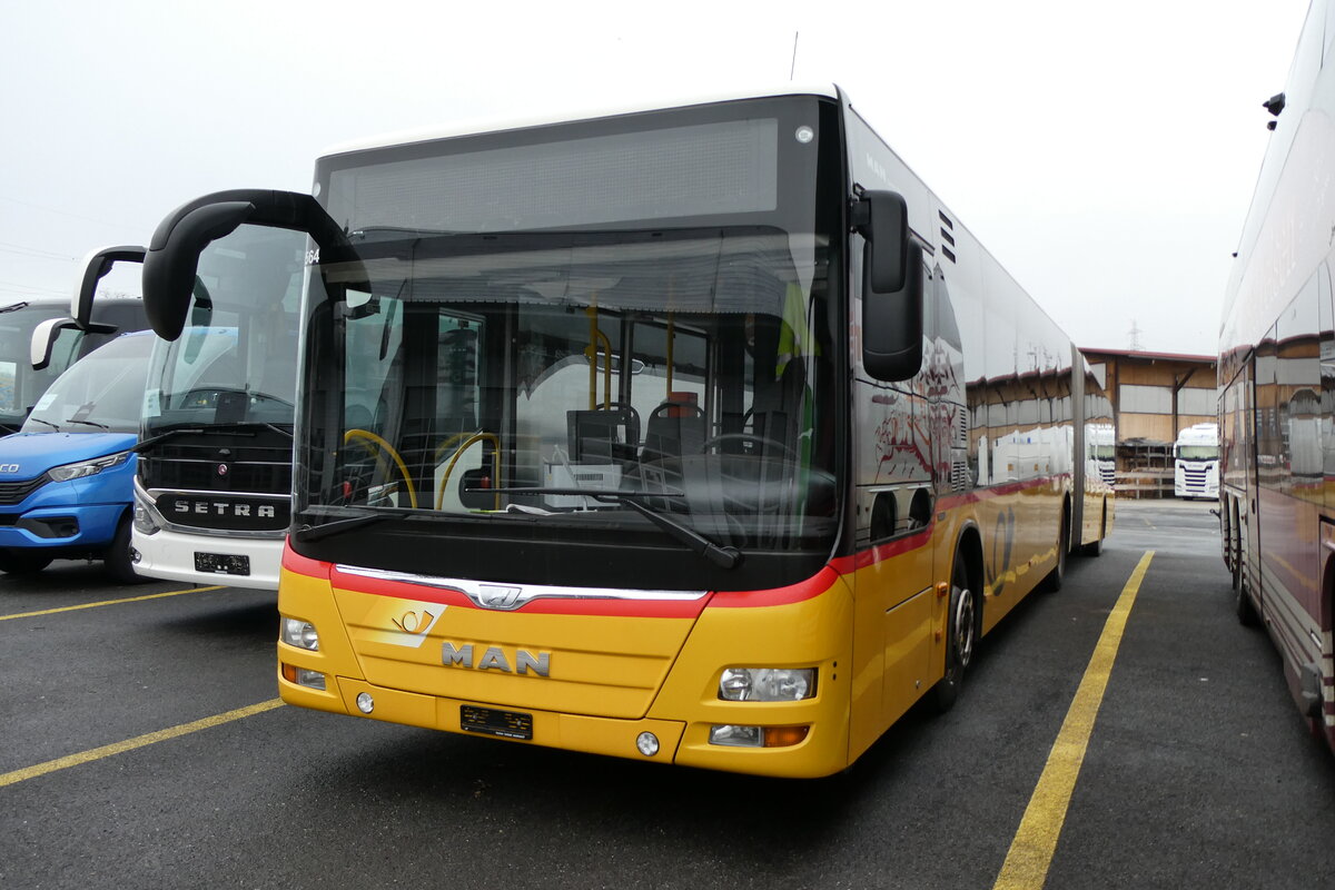 (284'756) - SB Trans, Sursee - Nr. 42/PID 10'564 - MAN (ex Stirnimann, Neuenkirch Nr. 42) am 7. Februar 2026 in Kerzers, Interbus