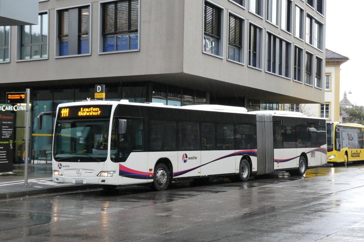 (284'930) - PostAuto Nordschweiz - AG 391'755/PID (ex Steffen, Remetschwil Nr. 61) am 17. Februar 2026 beim Bahnhof Liestal