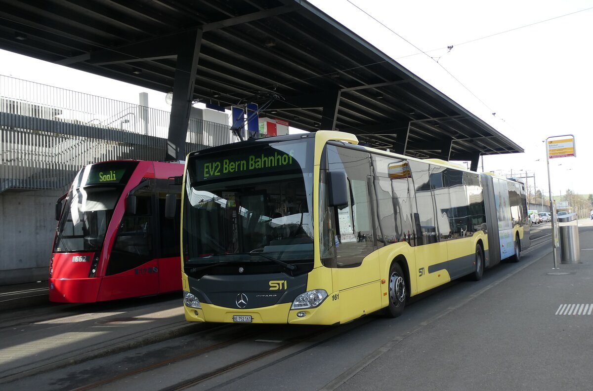 (285'304) - STI Thun - Nr. 161/BE 752'161 - Mercedes am 7. M�rz 2026 beim Bahnhof Bern Br�nnen Westside