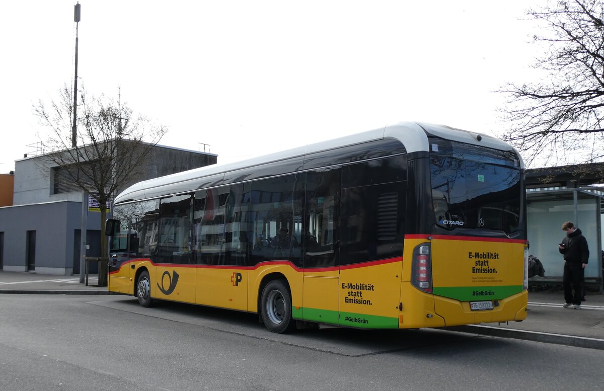 (285'446) - PostAuto Ostschweiz - TG 158'222/PID 12'254 - eMercedes am 17. M�rz 2026 beim Bahnhof Weinfelden