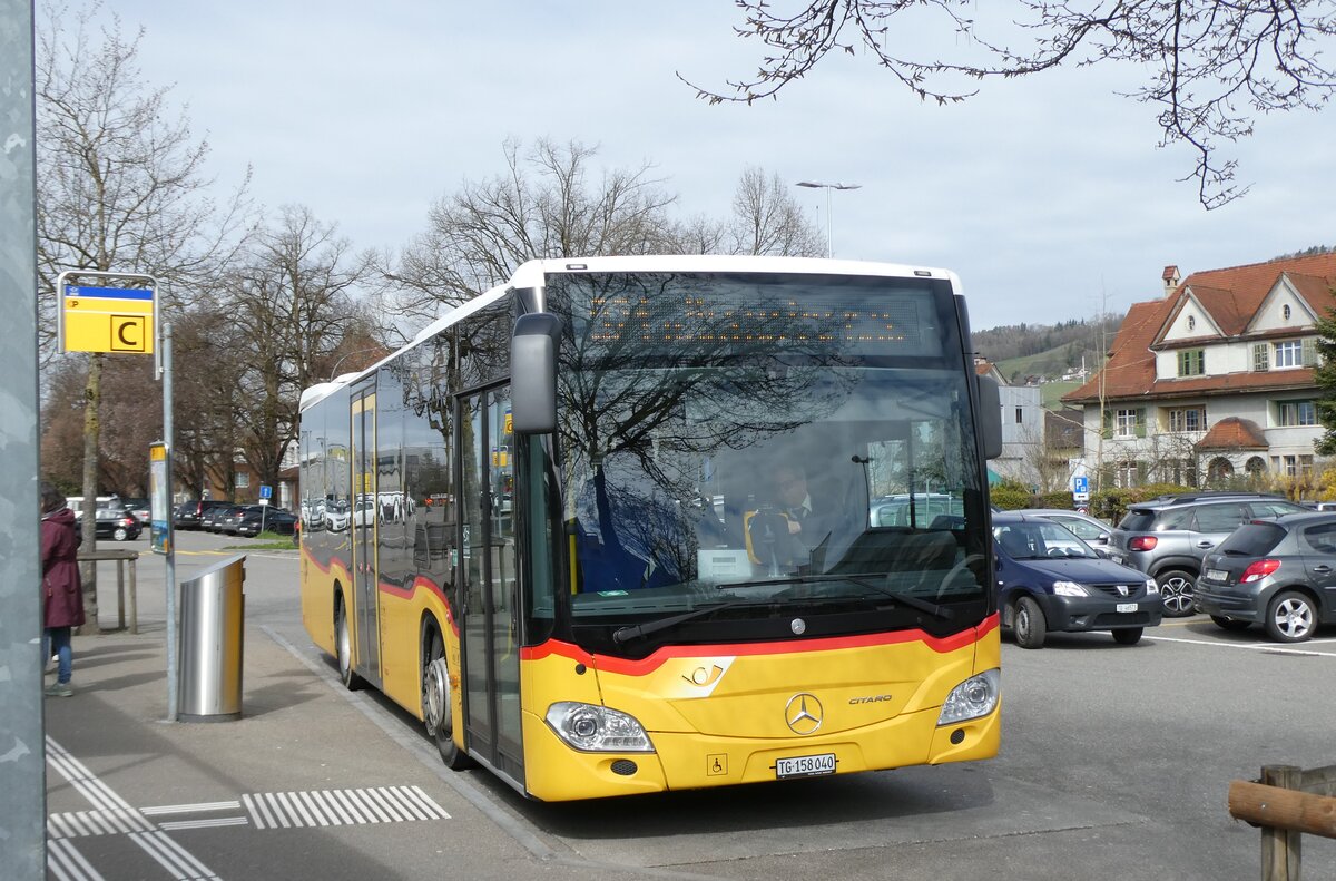 (285'450) - PostAuto Ostschweiz - TG 158'040/PID 11'234 - Mercedes am 17. M�rz 2026 beim Bahnhof Weinfelden