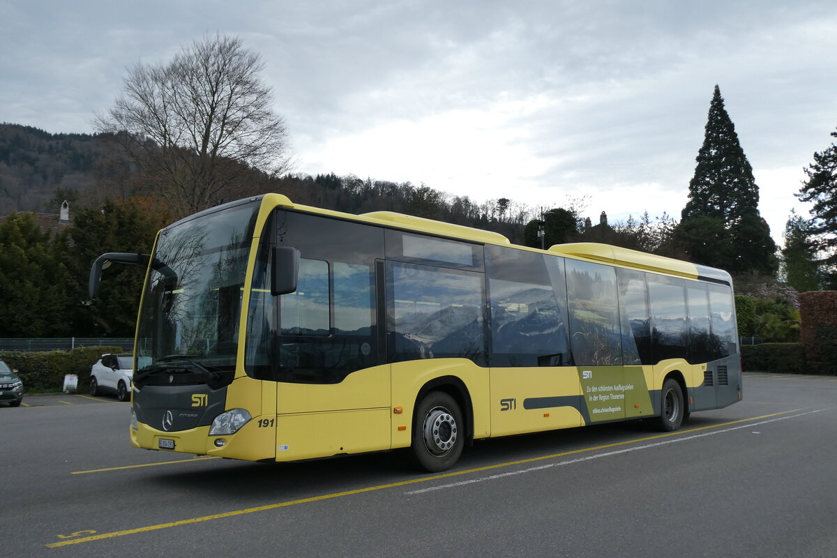 (285'725) - STI Thun - Nr. 191/BE 804'191 - Mercedes am 25. M�rz 2026 bei der Schiffl�ndte Thun