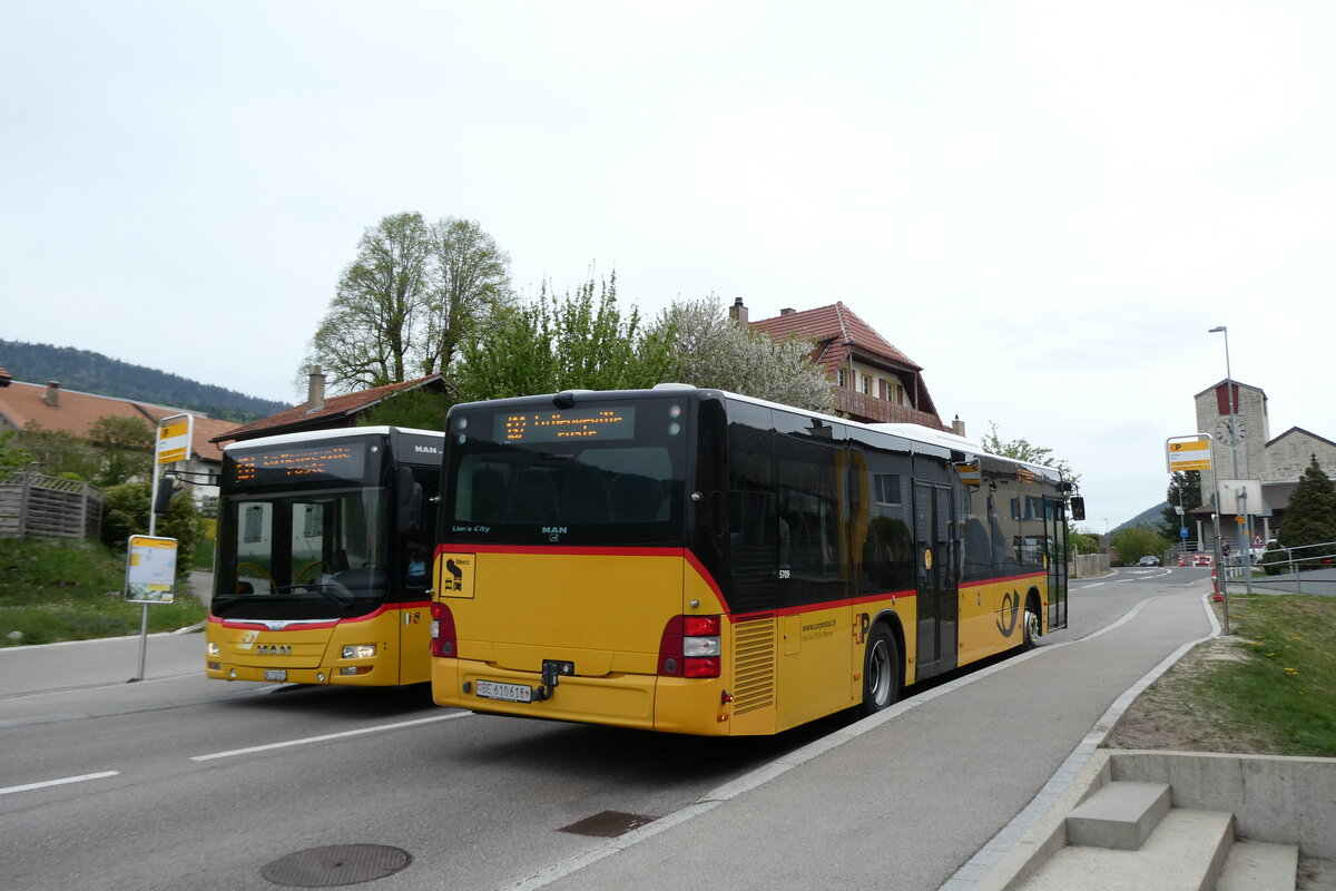 (286'474) - Funi-Car, Biel - Nr. 18/BE 610'618/PID 5709 - MAN am 28. April 2026 in Nods, �cole