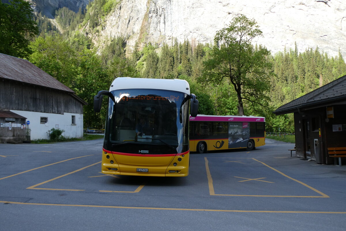 (286'943) - PostAuto Bern - BE 475'161/PID 12'248 - Hess am 13. Mai 2026 in Stechelberg, Hotel