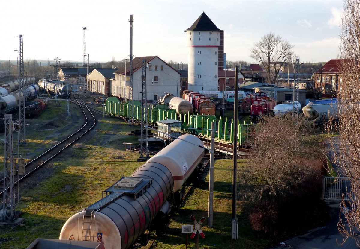 Blick auf das ehemalige BW Nordhausen am 11.01.2014