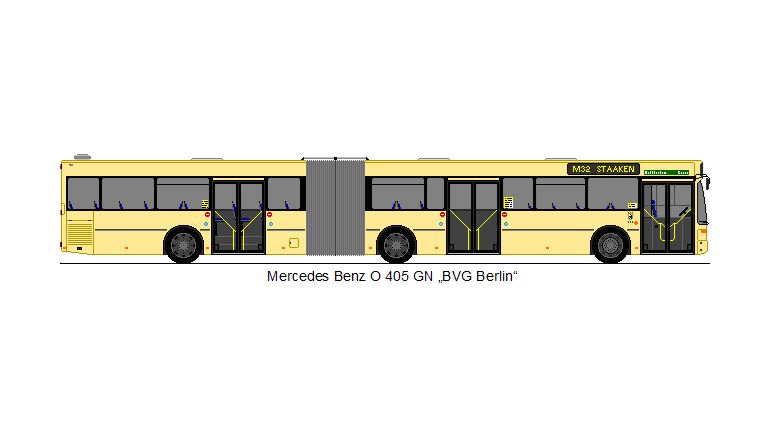 BVG Berlin - Mercedes Benz O 405 GN