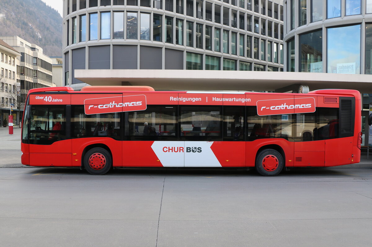 Chur Bus, Chur - Nr. 8/GR 97'508 - Mercedes am 15. Januar 2025 beim Bahnhof Chur (Aufnahme: Martin Beyer)