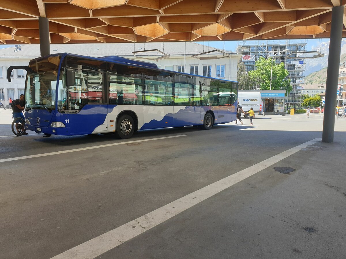 Lathion, Sion - Nr. 11/VS 5368 - (Ex VZO Grningen) - Mercedes le 27 mai 2022  Sion, gare
