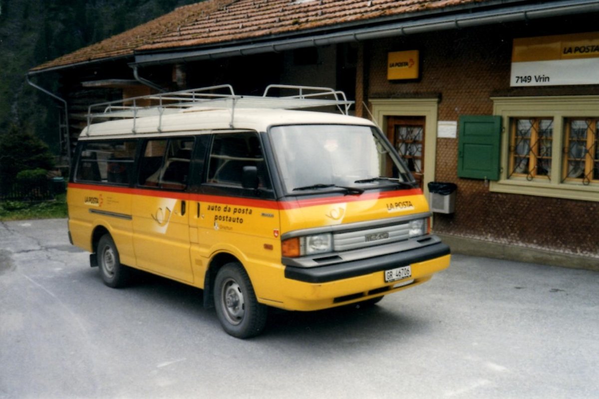 (MD313) - Aus dem Archiv: Gabriel, Vrin - GR 46'706 - Mazda im August 1999 in Vrin, Post