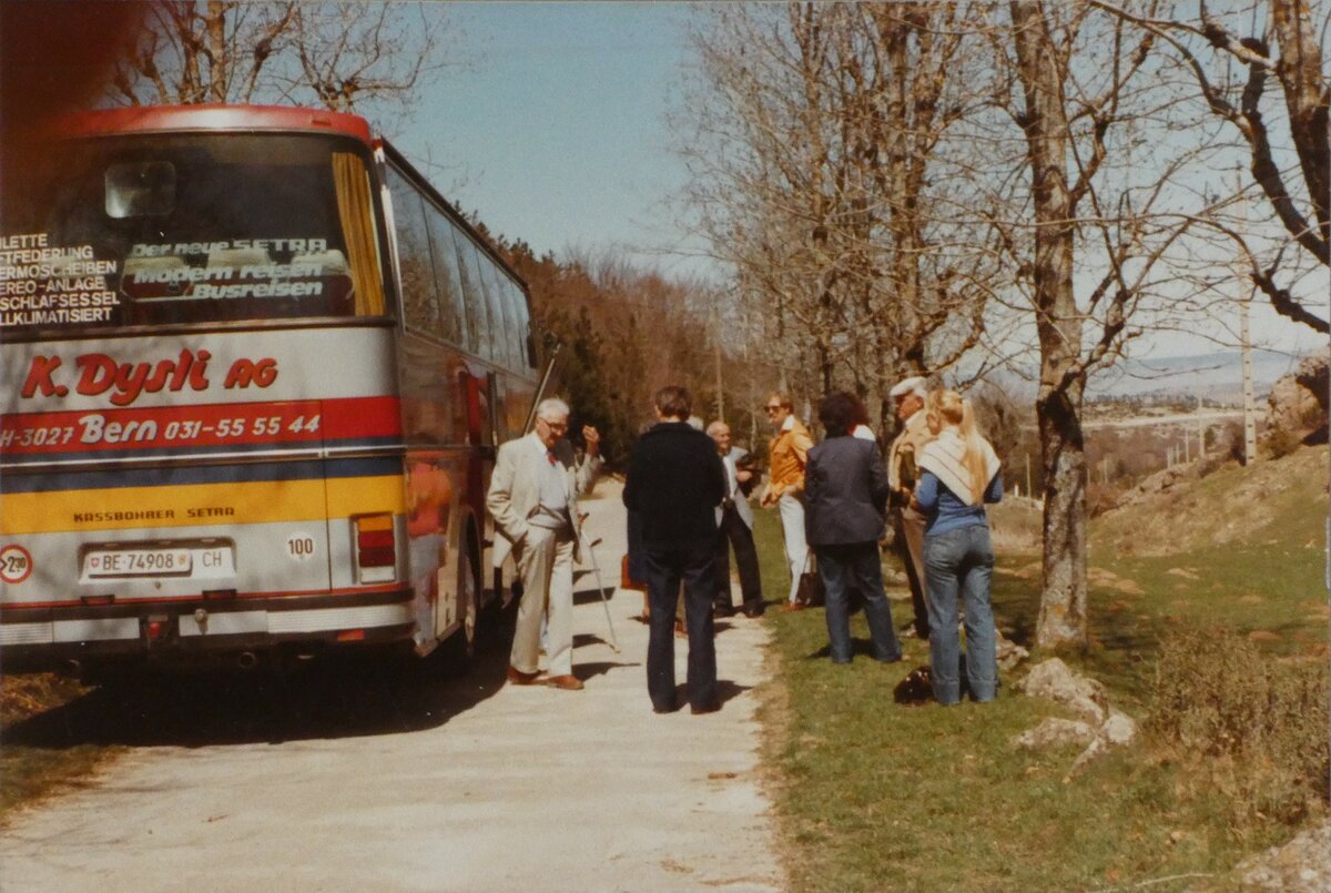 (MD490) - Aus dem Archiv: Dysli, Bern - Nr. 20/BE 74'908 - Setra im Jahr 1982