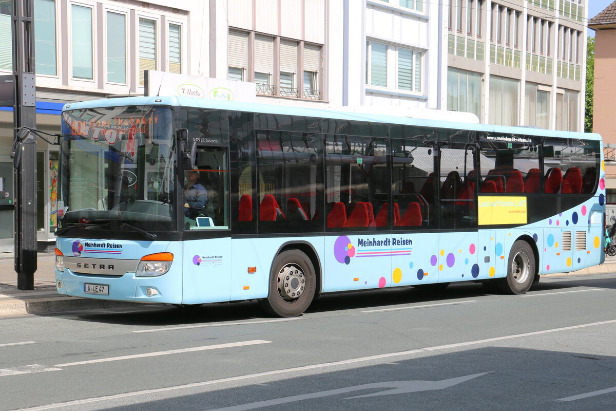 Meinhardt, Wuppertal - W-LE 47 - Setra am 17. Juni 2022 in Solingen (Aufnahme: Martin Beyer)