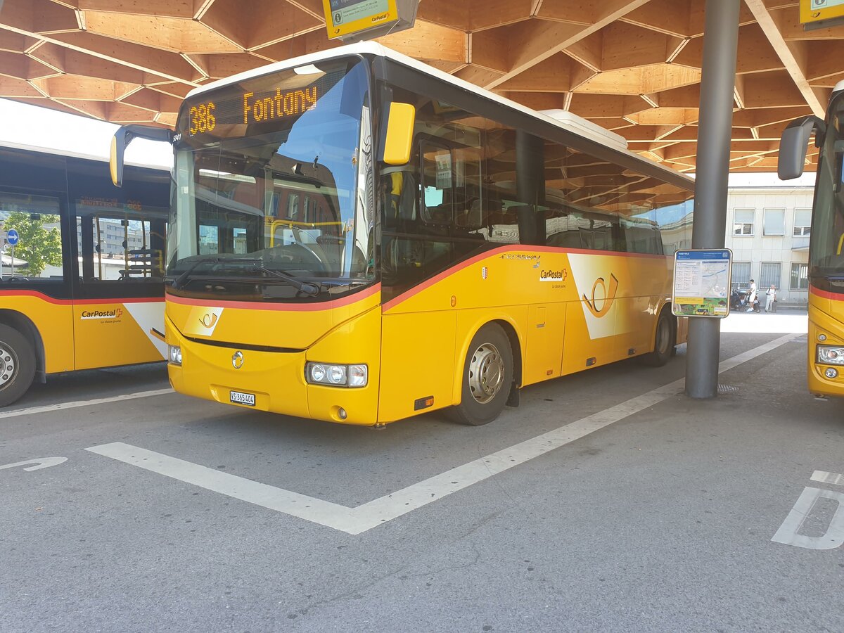 Postauto Wallis - Nr. 23/VS 365'404 - PID 5041 - Irisbus le 2 juillet 2022  Sion, gare